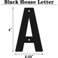 thumbnail image 2 of 4 Inch Modern Metal House Numbers, Metal Address Numbers and Letters, Black Door Mailbox Number, House Address Letter and Number for Office Home Farm Outside (Double A), 2 of 8