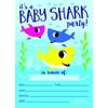 25 Baby Shark Kids Party Invitation