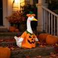 thumbnail image 2 of Porch Goose Festival Outfits,23" Cement Lawn Porch Goose Clothes,Pumpkin Style Scary Outfit and Headpiece,Yard Lawn Decor,Outdoor Display, 2 of 6