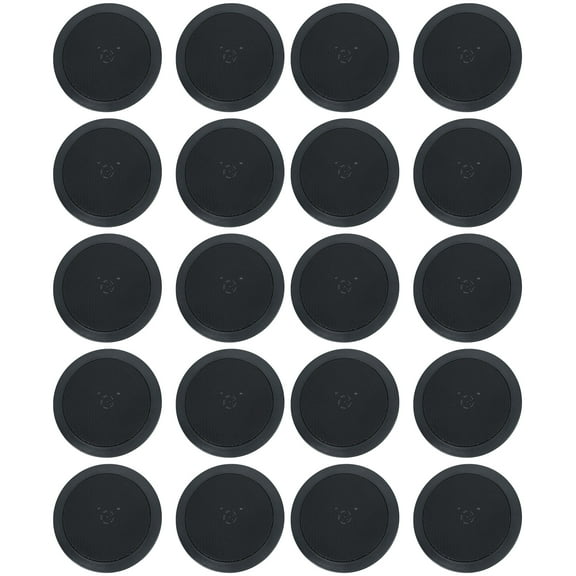 (20) Rockville HC55-16 Black 5.25" 300w In-Ceiling Home Theater Speakers 16 Ohm