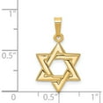thumbnail image 4 of 14K Yellow Gold Star Of David Pendant (23 X 13) Made In United States xr419, 4 of 6