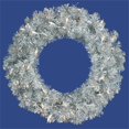 thumbnail image 2 of Vickerman Vickerman 24" Silver Artificial Christmas Wreath with 50 Warm White LED Lights, 2 of 4