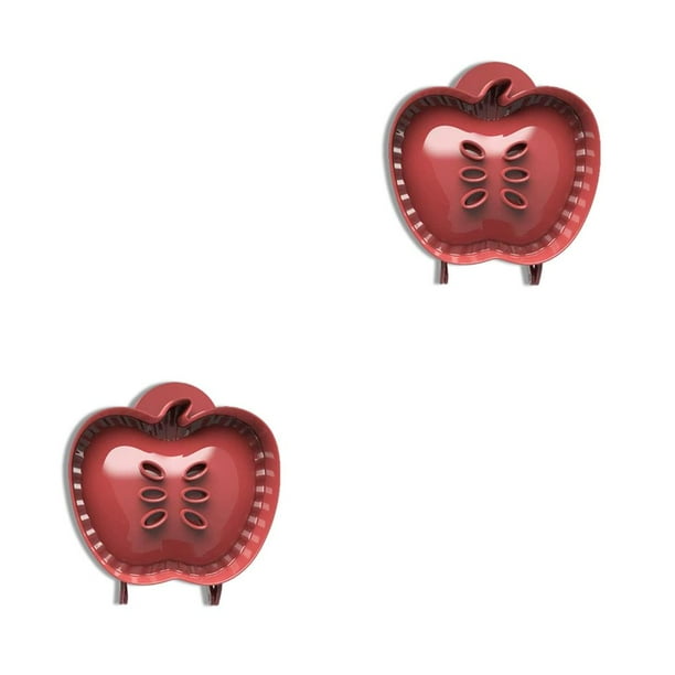 Yuarrent Molde para tarta de mano, molde de de bolsillo de plástico, bandeja para hacer postres resistente a bricolaje, pastel, pan, vacaciones de Fruta 2piezas Yuarrent CBP163024