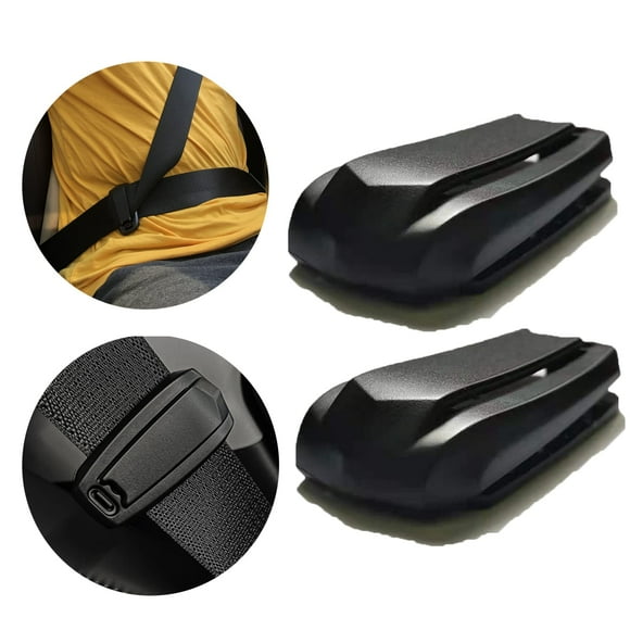 Qijk Seatbelt Seat Belt Adjuster Seat Belt Clip Universal Shoulder and Neck Belt Locator Retainer Locking Clip 2 Pieces