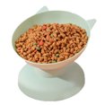 thumbnail image 1 of Cuenco Alto para Gatos, Boca Oblicua Elevada de Plástico para Evitar Caídas, Cuenco Elevado inclinado para Alimentación de Alimentos para Gatos, cuencos desmontables para, 1 of 8