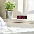 thumbnail image 4 of sruoe Alarm Clock, Digital Clocks, Clock Alarm Bedside, Clock Alarm Radio, Clock Alarm Digitalalarm, Mirror Digital Clock, Heavy Sleepers Alarm Clock, Plastic, 4 of 5