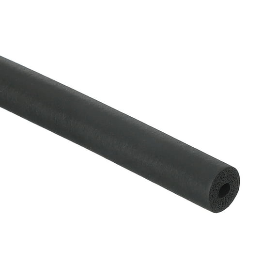 Uxcell 2mm ID x 8mm OD x 1m Long Pipe Insulation Foam Tube Cover Wrap Roll EPDM Tubing, Black