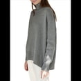 thumbnail image 3 of Suéter de Mujer, Jersey de Punto Grueso de Larga con Dobladillo Alto y Bajo, Jersey Básico de Moda para Otoño e Invierno. Gris Talla Única, 3 of 8