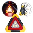 thumbnail image 1 of ZZHZGZ Canada Sale Triple Function Solar Powered Emergency Warning Triangle Light Led Road Flare Hazard with Usb Rechargeable Battery Construction 4 Modes for Truck Van Suv, 1 of 5
