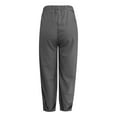 thumbnail image 3 of Women's Slim Fit Ankle Casual Trousers - Polyester Stretch Pants for Spring/Summer, S-XXXL, 3 of 4