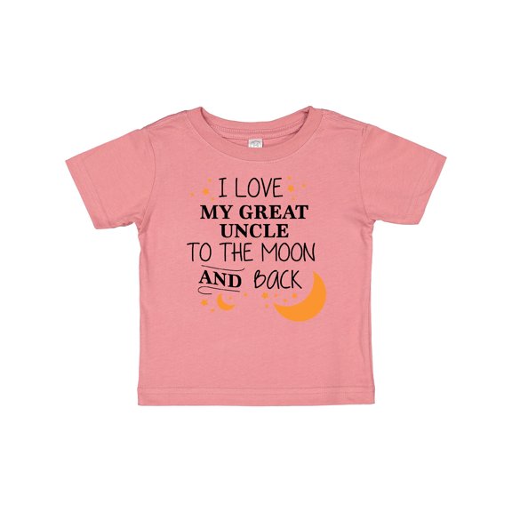 Inktastic I Love My Great Uncle to the Moon and Back Boys or Girls Baby T-Shirt