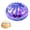 Dazzling Purple, variant on Glitter Dumpling Squishy Toys with Steamer, 8.5cm Large Shimmer Bao Stress Relief Fidget Toy for Desktop Decor, Novelty Gift & Party Favors