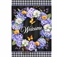 thumbnail image 3 of Briarwood Lane Hydrangea Wreath Garden Flag, 3 of 4