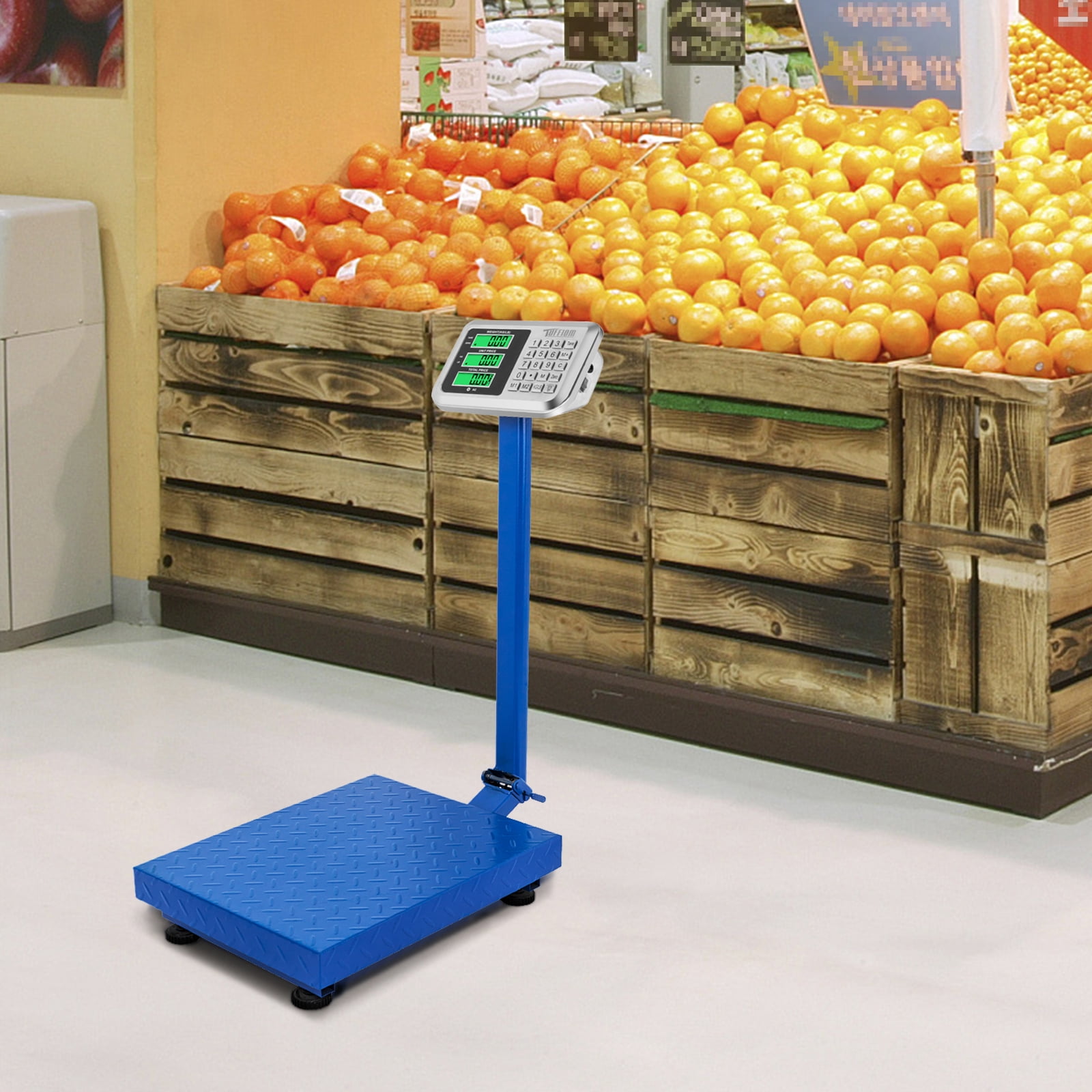 TUFFIOM 661lbl Weight Electronic Digital FoldingPlatform Scale,Blue