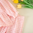 thumbnail image 5 of yboeqw Toddler Girl Clothes 6M-6Years Girls Fall Winter Outfits 2 Piece Ribbed Ruffle Sleeve Top Legging Pants Outfit Set,Size 3-4 Years, 5 of 8