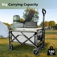 thumbnail image 4 of Bestier Collaspable Wagon Cart, 33.9.W × 18.9.D Outdoor Camping Cart - Gray, 4 of 6