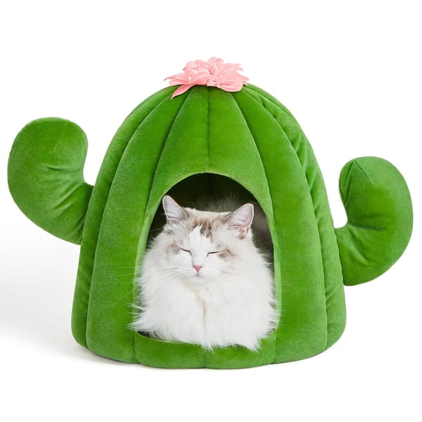 Cama para Gatos VETRESKA Cactus para Gatos de Interior con Cojín Removible
