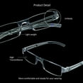 thumbnail image 5 of 4 Pairs Reading Glasses, Blue Light Blocking Glasses, Computer Reading Glasses for Women and Men, Fashion Rectangle Eyewear Frame(4 Clear, +4.00 Magnification), 5 of 7