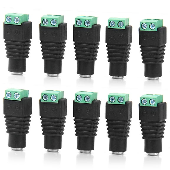 10 pieces BNC Socket Female Power Cable Adapter Adapter Socket for Camera