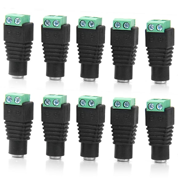 10pcs Adaptador de corriente CC Conector para cámara