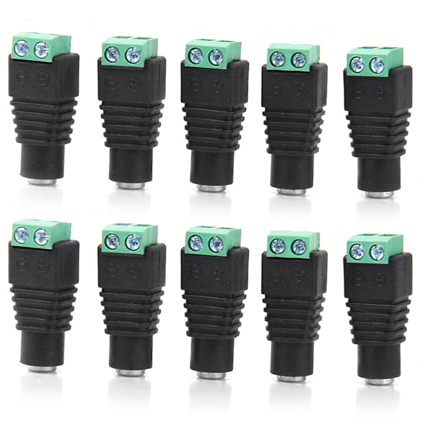 Adaptador de cable conector,Enchufe adaptador de cable hembra de alimentación CC