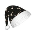 thumbnail image 2 of Haiem Western Cowboy Pattern Santa Hat Confortable Velvet Christmas Hat for Christmas Party Favors Fit for Adults Men Women, 2 of 6