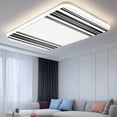 thumbnail image 2 of Black Striped Fluorescent Light Covers, Modern White Striped Abstract Art Aesthetics Magnetic Light Covers for Ceiling Lights, Fluorescent Ceiling Shade for Classroom Bedroom Office 4x2Ft x 3PCS, 2 of 8