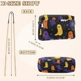thumbnail image 4 of FORMRS Women Crossbody Purse with Chain Strap Vegan Leather Shoulder Handbag, Halloween Colorful Ghosts, 4 of 7