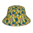 thumbnail image 3 of Daiia Retro Boho Elephants Pattern Bucket Hat - Trendy Cotton Sun Hat for Beach, Golf, Fishing - Fun Outdoor Vacation Boonie for Men and Women, 3 of 9