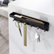 thumbnail image 4 of Key Holder / Key Holder Black / Key Holder / Key Organizer / Hook Bar With Shelf, Self-Adhesive Keyboard Storage, Wall-Mounted Organizer, 4 of 4