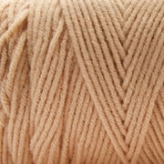 Loops & Threads Soft Classic Solid Yarn - Solid Color Yarn for Knitting, Crochet, Weaving, Arts & Crafts - Taupe, Bulk 12 Pack