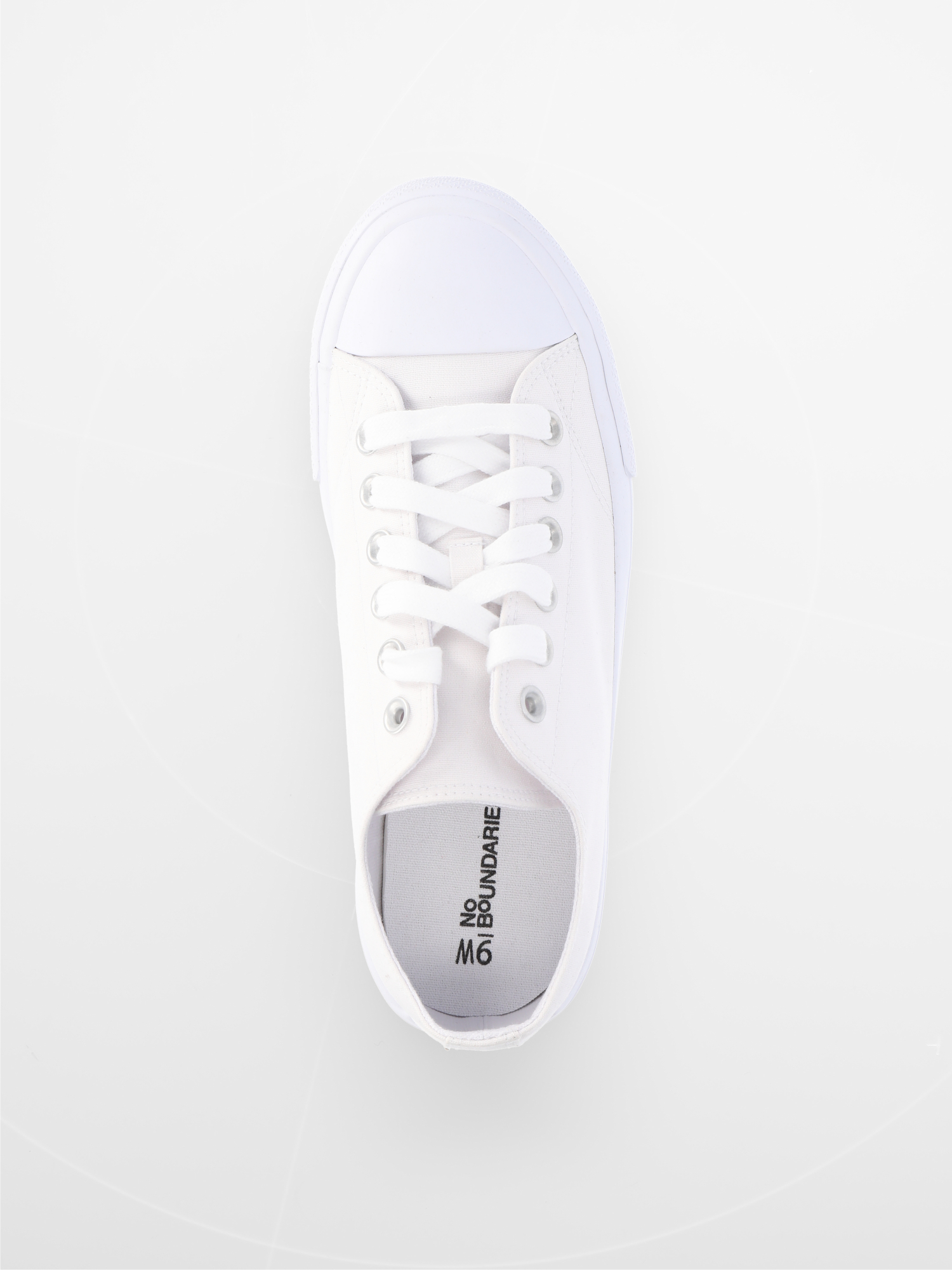 No Boundaries Womens Classic Lace Up Casual Sneakers, Wide Width Available