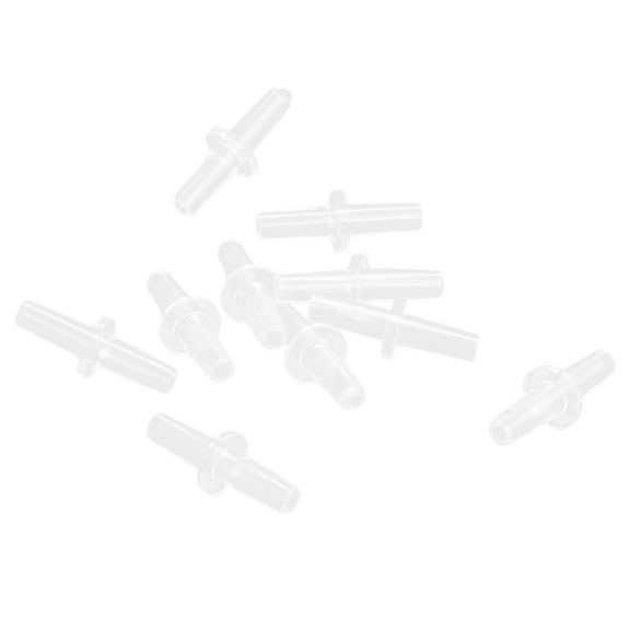 Unique Bargains 10 Pcs Plastic 4mm Dia Straight One Way Aquarium Fish Tank Air Line Connector