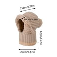 thumbnail image 4 of 3 in 1 Beanie Hat for Women, Lined Knit Balaclava Scarf Set, Warm Winter Pom Hat for Cold Weather, 4 of 4