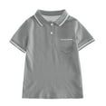 thumbnail image 5 of Polo Shirts for Boys Dark Gray Girls Short Sleeve Tops Girls 100 Days of School Shirt Classic Tween Shirts for Girls 11-12 Years, 5 of 5
