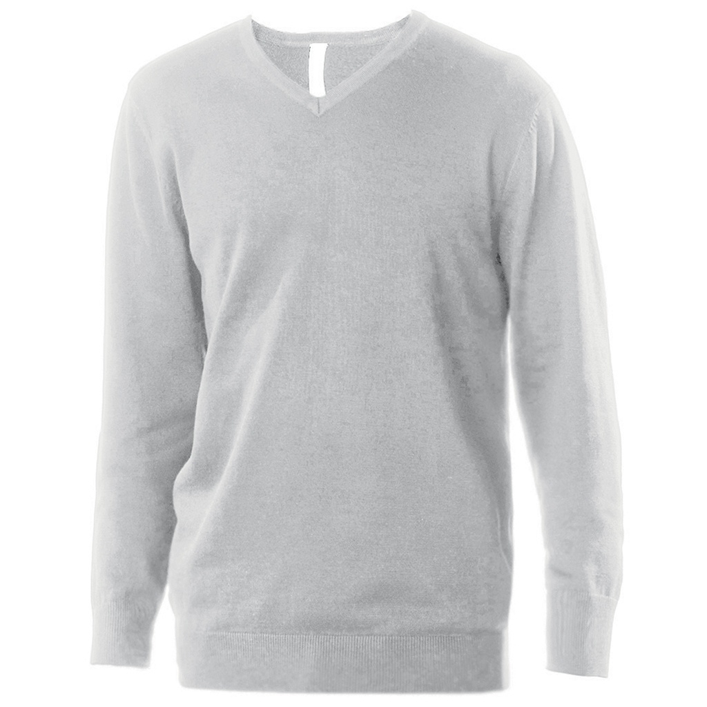 Kariban Mens Cotton Acrylic V Neck Sweater - image 3 of 6