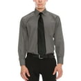 thumbnail image 2 of Mens Premium Dress Shirt Button Down Long Sleeve Collar Solid Casual Slim Fit, 2 of 3