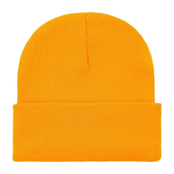Solid Color Beanie Winter Knitted Cuffed Soft Warm Hat for Men/Women Classic Fold Cuff Winter Hat Ski Running Daily Street Outdoor Headwear