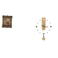 thumbnail image 1 of Marco de fotos,Marco de fotos retro Marco de fotos de mesa vintage,Reloj de pared,Reloj de pared decorativo para baño y dormitorio.,Reloj de pared redondo silencioso y sin tictac,regalo, 1 of 8
