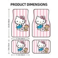 thumbnail image 2 of Hello Kitty(30) Car Floor Mats Universal SUV Front Rear Floor Foot Mats 4-Piece Full Set with Non-Slip Rubber Backing, 2 of 6