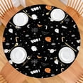 thumbnail image 2 of Cute Halloween Elements Pattern Round Fitted Tablecloth with Elastic Edge,Dining Table Cover Waterproof,Outdoor Round Tablecloth for Camping,Dining,Indoor and Outdoor, 2 of 7