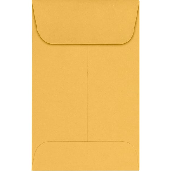 LUXPaper 1 Enveloppes de Pièces / 2 1/4 Pouces x 3 1/2 Pouces / Kraft Brun / Texte 24lb / 1,000 Qt