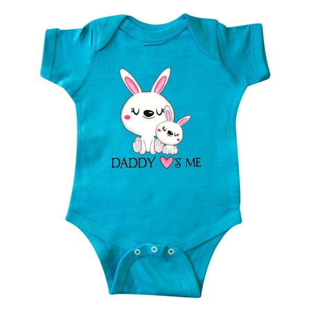 

Inktastic Daddy Loves Me- bunny family Gift Baby Boy or Baby Girl Bodysuit