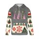 thumbnail image 3 of Sudadera con capucha para hombre, informal, con cordón, estampado navideño, deportiva, blusa de poliéster, 3 of 4