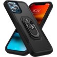 thumbnail image 1 of Funda protectora Yjmei para iPhone 13 Pro Max CHAO diseño con anillo giratorio 360 grados doble capa a prueba de golpes TPU y PC, 1 of 5