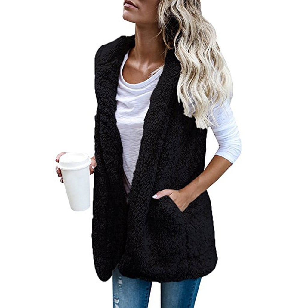SUNYUAN Women's Casual Sleeveless Zip 