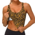 thumbnail image 4 of Fotbe Snake Skin Pattern Womens' Sports Bra Longline Wirefree Padded with Medium Support Sports Moisture-Wicking Workou Vest,Tank Top-X-Large, 4 of 9
