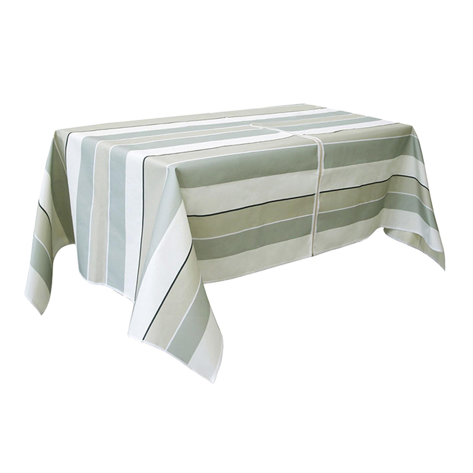 Waterproof Oilproof Polyester Zippered Patio Tablecloth with 2.76