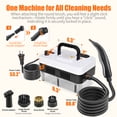 thumbnail image 2 of Askmuse Steam Cleaner Handheld Portable High Pressure, 221°F Fast Heat, 1350W 5-Level Adjustable Steamer Cleaning with 41oz Tank & Accessories for Car, Home, Floor, Tile, Furniture, Kitchen, Walls, 2 of 8