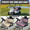 thumbnail image 4 of Aplkyhs Golf Cart Seat Covers Patriotic Stars Palm Tree Golf Cart Washable Seat Cover Easy Install and Clean Breathable Comfortable Breathable for Club Car Precedent and Most Original Front Seat, 4 of 7
